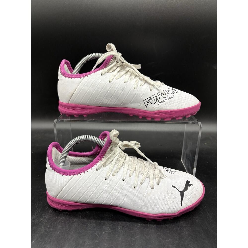 Puma Future Turf Soccer Shoes 106780-03 Youth Size 3C White Pink